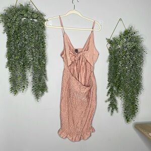 Pink accordion dress - L